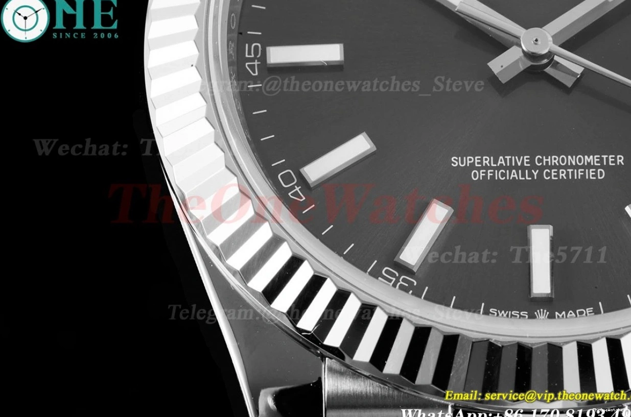 VSF Grey 41mm 126334 Flt VS3235 Jub SS 904L Datejust SS Stk 0320